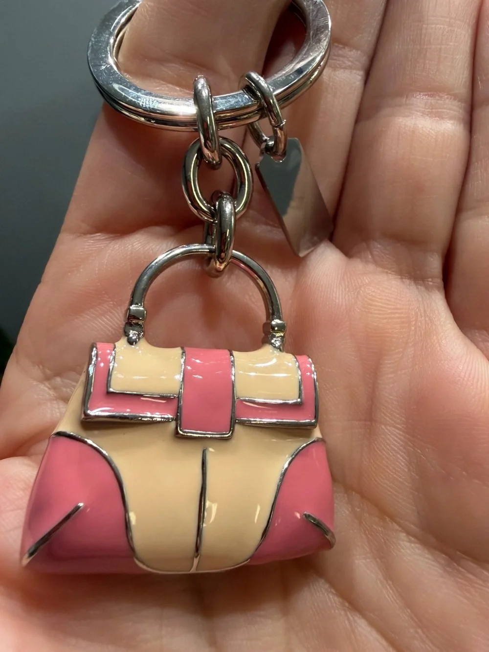 Coach Y2K pink Soho bag charm or Keyring